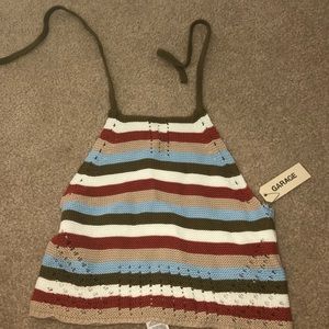 Garage knit halter top